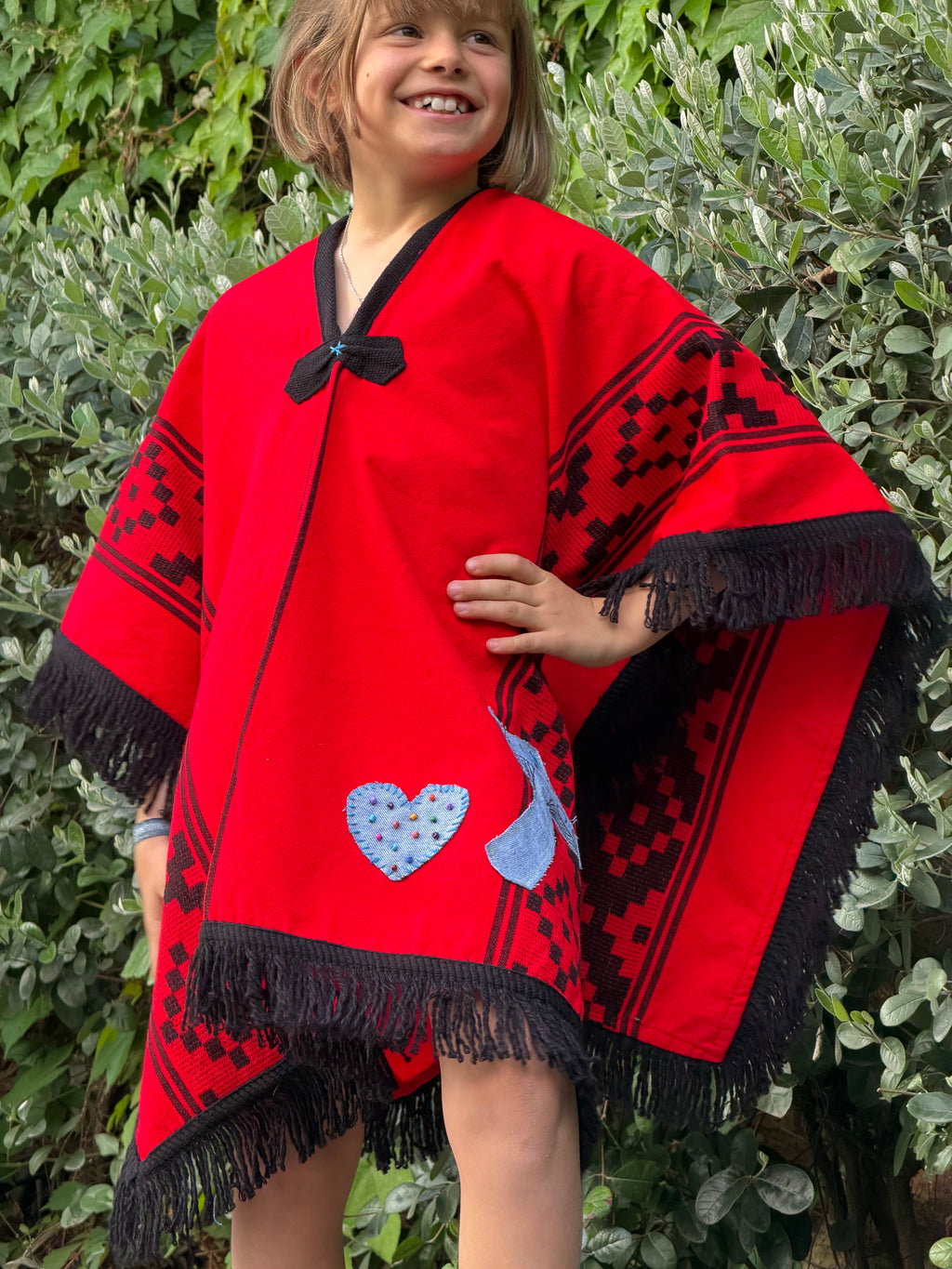 Poncho Red Kids